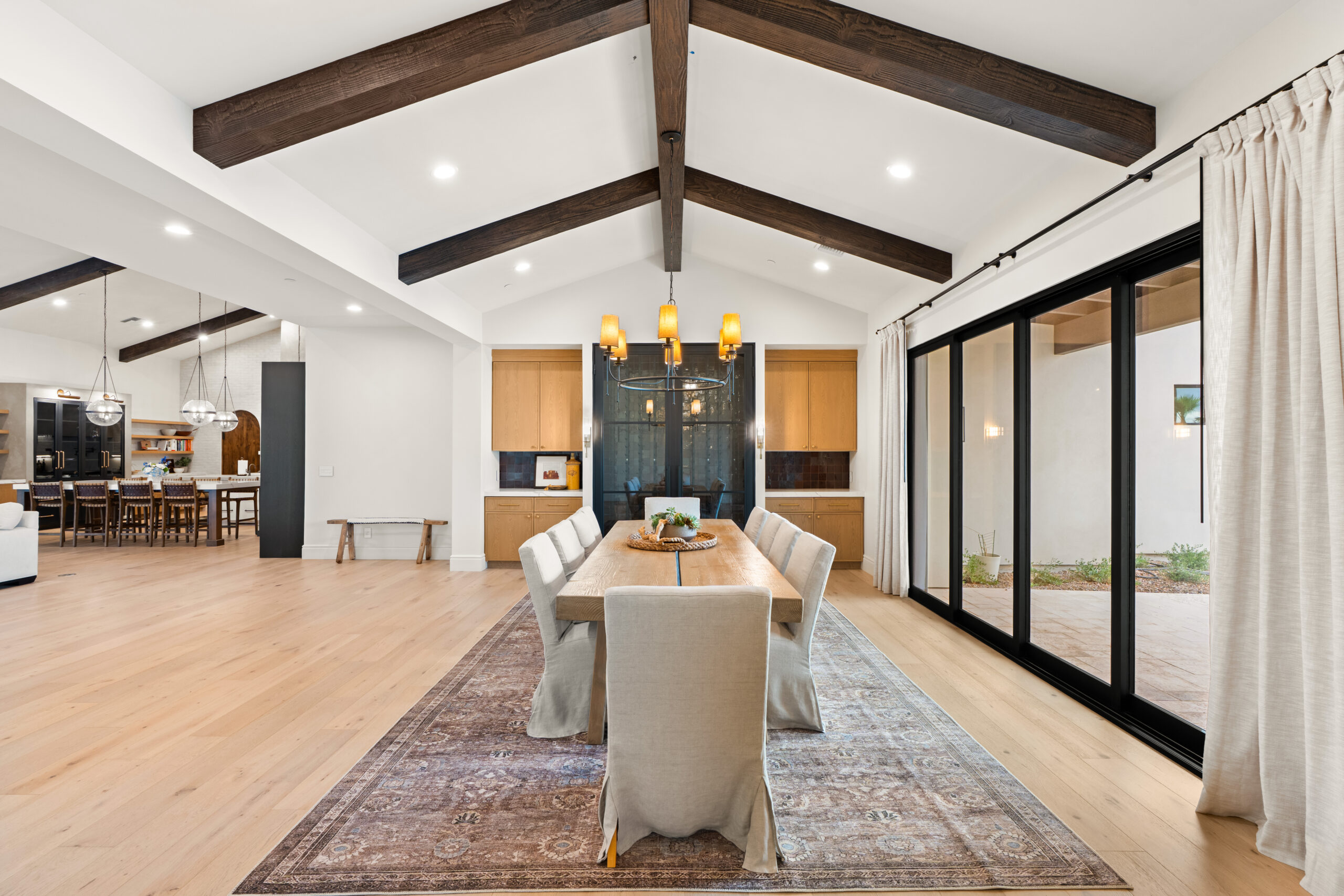 luxury open concept dining room